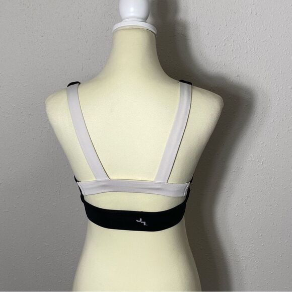 JoyLab Black Sports Bra W/Contrasting White Back Strap Women's Size XS - Picture 6 of 12